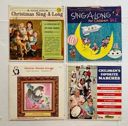 1950s Childrens Sing-A-Long Vinyl Records