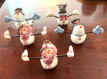 Stick Arm Snowman Ornaments