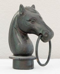 Vintage Cast Iron Horse Head Hitching Post