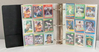 Binder Full Of Baseball Trading Cards