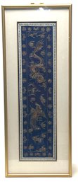 Framed Chinese Dragon Silk Embroidery (Will Not Ship)