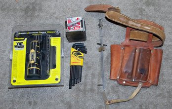 Tool Lot Includes Tool Belt, The Fat Wrench,  Eclipse Minor Chuck And Allen Wrenches