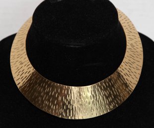 Gold Tone Fixed Choker