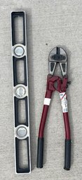 Level And Bolt Cutters