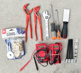 Channelocks, Grommets, Battery Testers And Hand Tools