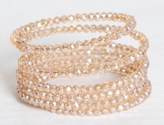 Champagne Glass Wrap Bracelet