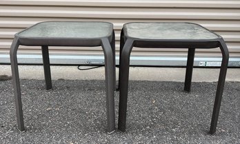 Glass Patio Side Tables