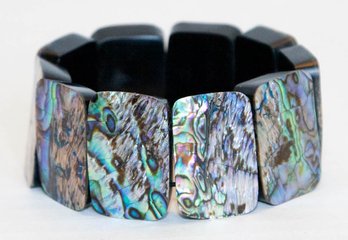 Abalone Shell Resin Stretchable Bracelet