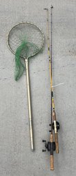 Fishing Net And 6.5 Ft Mini Ferruls Pole