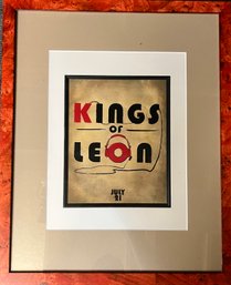 Kings Of Leon Framed Poster (will Not Ship)