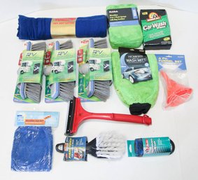 Collection Of Car Washing Items