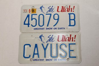 Utah License Plates