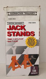 Central Machinery Orange 3-ton Jack Stands