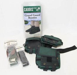 Gravel Guard Booties, Wader Suspenders And Belt With Waist Packs