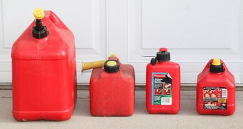Collection Of Gas Cans