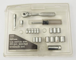 Craftsman 1/4' And 3/8' Drive 20pc Socket Wrench Set
