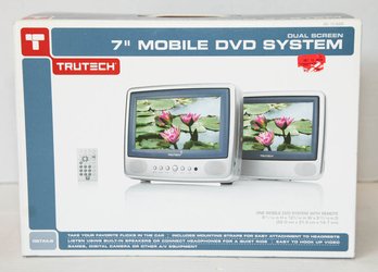 TruTech 7 Inch Mobile DVD System Dual Screen