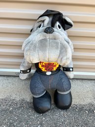 1990s Harley Davidson Plush Bulldog With Black Hat 20 Inch