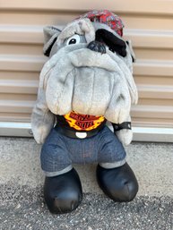 1990s Harley Davidson Plush Bulldog With Red Bandana 20 Inch