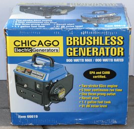Chicago Brushless 2HP 800/900W Generator New In Box  (will Not Ship)