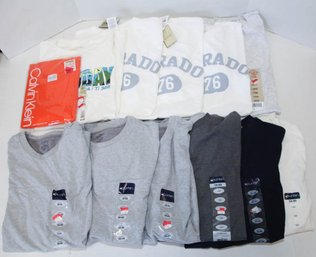 Lot Of Men's Puritan Long Sleeve Medium And L/XL T-shirts New With Tags