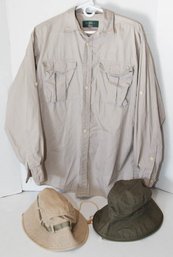 Men's Orvis Fishing Shirt And Hats