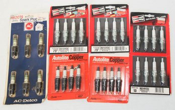 Lot Of AC-delco, Champion And Autolite Spark Plugs New In Package