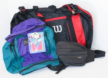 Wilson Duffel, Jansport Backpack And Waist Pack