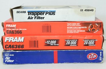 Fram, STP And Trapper Air Filters New In Box