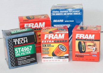 Fram, Trapper And Super Tech Oil Filters New In Box