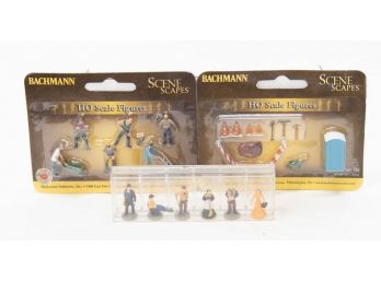 HO Scale Working Men, Civilians And Building Site Accessories New In Package