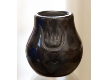 Santa Clara Pottery Vase Signed Anita