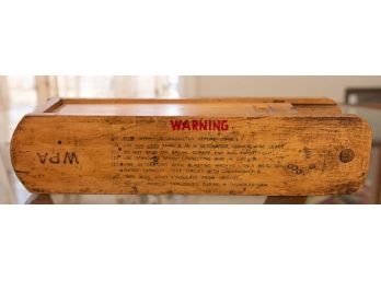 Antique Wooden Detonator Box