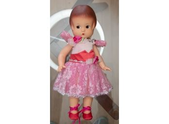 1990s Effanbee Patsy Doll Pink Dress