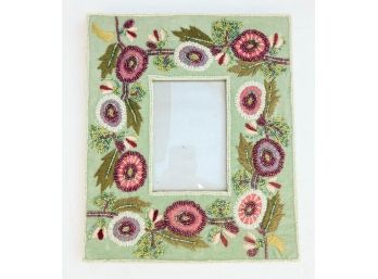 Embroidered Floral Photo Frame 11x14