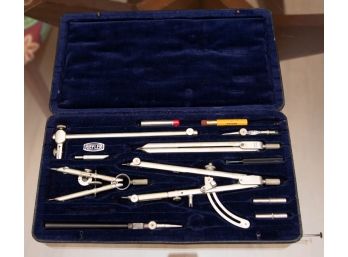 1950s Riefler G28a/P Drafting Instrument Set In Case