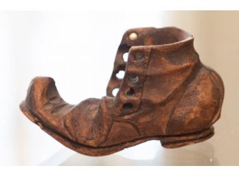 Vintage Hand Carved Hobo Boot