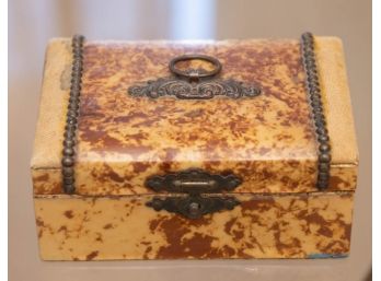 Late 1800s Victorian Celluloid Sewing Trinket Box