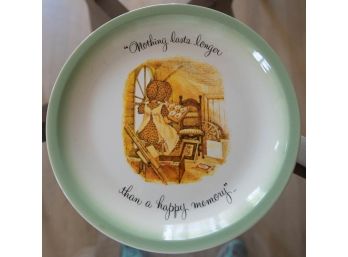 Holly Hobbie 'Nothing Last Longer Than A Happy Memory' Plate