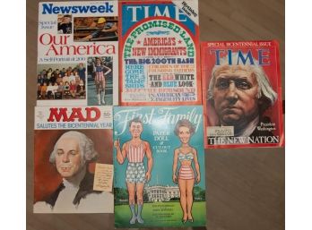 1970s Presidential Mad Magazine, Time Magazine, And Newsweek