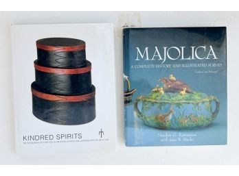 Majolica: A Complete History And Illustrated Survey And 1995 Kindred Spirits Hardcover Books