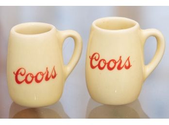 Miniature Coors, Pottery, Beer Steins