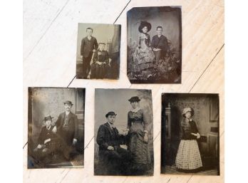 Antique Daguerreotypes (5 Tin Types)