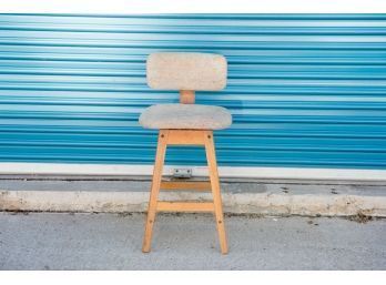 A/s Vamdrup Danish Modern Upholstered Swivel Stool