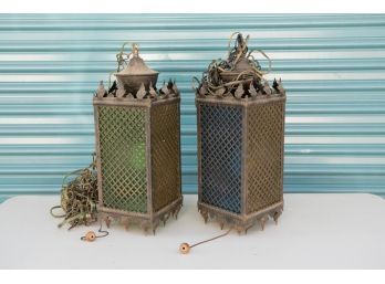 Vintage Gothic Multi Color Hanging Swag Lanterns