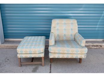 Mid Century Armstrong Lounge Chair With Ottoman