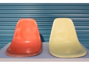 Herman Miller And Unknown  Fiberglass Scoop Shell Chairs