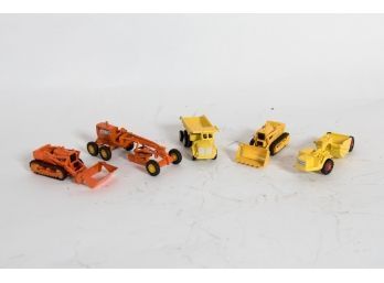 Scale Heavy Equipment Die Cast Vehicles (5) 1/64th Scale