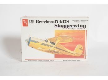 AMT Beechcraft G17S Staggerwing Classic Biplane Of The '30s Kit 1/48 (shrinkwrapped)