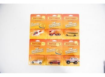 1986-87  Matchbox The Automotive Superstar New Model Die Cast Including School Bus